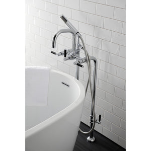 Concord CCK8401DKL Freestanding Tub Faucet with Supply Line and Stop Valve, Polished Chrome