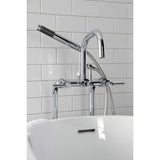 Concord CCK8401DL Freestanding Tub Faucet with Supply Line and Stop Valve, Polished Chrome