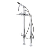 Concord CCK8401DL Freestanding Tub Faucet with Supply Line and Stop Valve, Polished Chrome