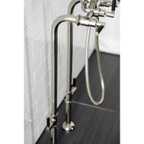 Concord CCK8406DKL Freestanding Tub Faucet with Supply Line and Stop Valve, Polished Nickel