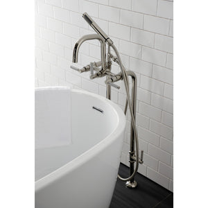 Concord CCK8406DKL Freestanding Tub Faucet with Supply Line and Stop Valve, Polished Nickel