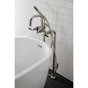 Concord CCK8406DKL Freestanding Tub Faucet with Supply Line and Stop Valve, Polished Nickel