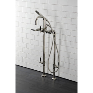 Concord CCK8406DKL Freestanding Tub Faucet with Supply Line and Stop Valve, Polished Nickel