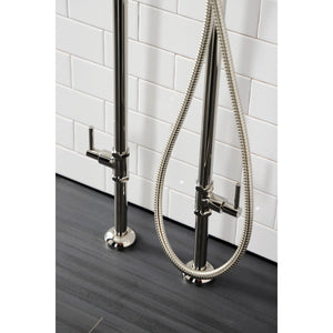 Concord CCK8406DL Freestanding Tub Faucet with Supply Line and Stop Valve, Polished Nickel