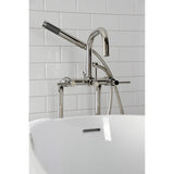 Concord CCK8406DL Freestanding Tub Faucet with Supply Line and Stop Valve, Polished Nickel