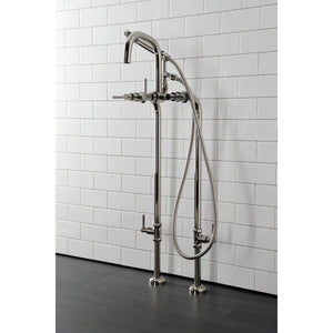 Concord CCK8406DL Freestanding Tub Faucet with Supply Line and Stop Valve, Polished Nickel