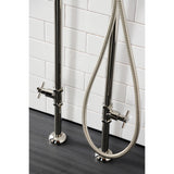 Concord CCK8406DX Freestanding Tub Faucet with Supply Line and Stop Valve, Polished Nickel