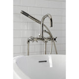 Concord CCK8406DX Freestanding Tub Faucet with Supply Line and Stop Valve, Polished Nickel