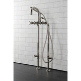 Concord CCK8406DX Freestanding Tub Faucet with Supply Line and Stop Valve, Polished Nickel
