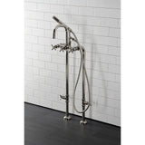 Concord CCK8406DX Freestanding Tub Faucet with Supply Line and Stop Valve, Polished Nickel