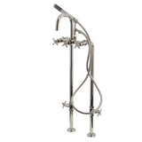 Concord CCK8406DX Freestanding Tub Faucet with Supply Line and Stop Valve, Polished Nickel