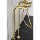 Concord CCK8407DX Freestanding Tub Faucet with Supply Line and Stop Valve, Brushed Brass