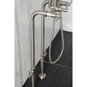 Concord CCK8408DL Freestanding Tub Faucet with Supply Line and Stop Valve, Brushed Nickel