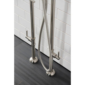 Concord CCK8408DL Freestanding Tub Faucet with Supply Line and Stop Valve, Brushed Nickel