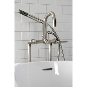 Concord CCK8408DL Freestanding Tub Faucet with Supply Line and Stop Valve, Brushed Nickel