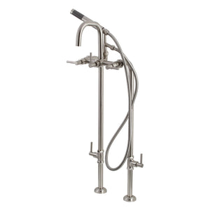 Concord CCK8408DL Freestanding Tub Faucet with Supply Line and Stop Valve, Brushed Nickel