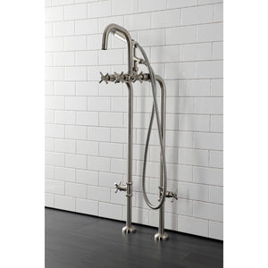 Concord CCK8408DX Freestanding Tub Faucet with Supply Line and Stop Valve, Brushed Nickel