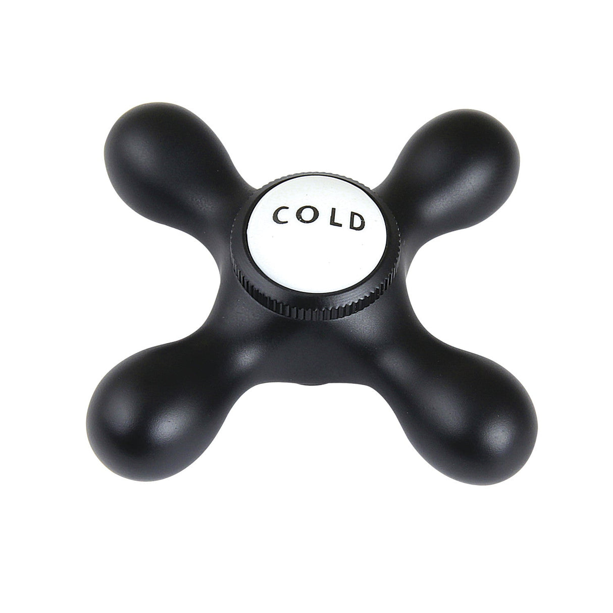 Vintage CCMX0C Cold Brass Cross Handle, Matte Black