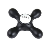 Vintage CCMX0C Cold Brass Cross Handle, Matte Black