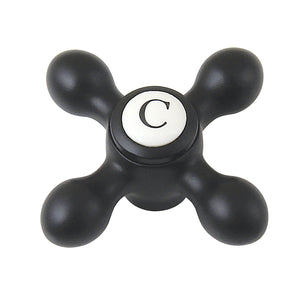 CCMX0CSC Cold Brass Cross Handle, Matte Black