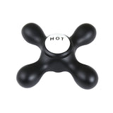 Vintage CCMX0H Hot Brass Cross Handle, Matte Black