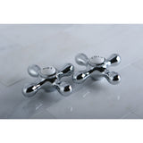Vintage CCMX1C Cold Brass Cross Handle, Polished Chrome