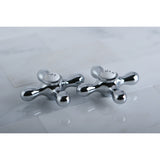Vintage CCMX1C Cold Brass Cross Handle, Polished Chrome
