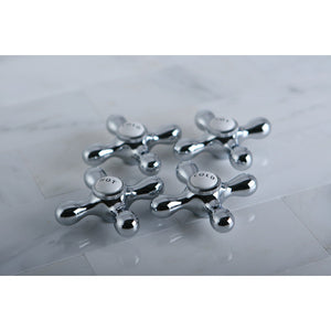 Vintage CCMX1C Cold Brass Cross Handle, Polished Chrome