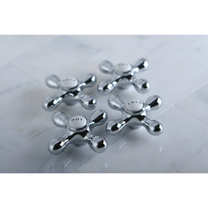 Vintage CCMX1C Cold Brass Cross Handle, Polished Chrome