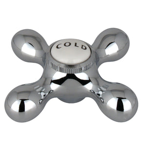Vintage CCMX1C Cold Brass Cross Handle, Polished Chrome