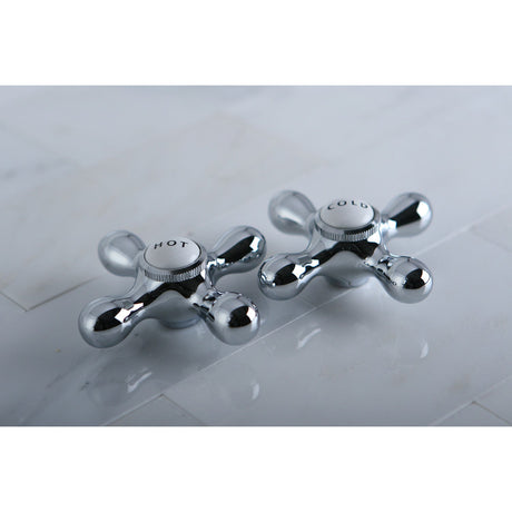 Vintage CCMX1H Hot Brass Cross Handle, Polished Chrome