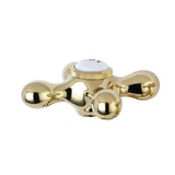 Vintage CCMX2H Hot Brass Cross Handle, Polished Brass