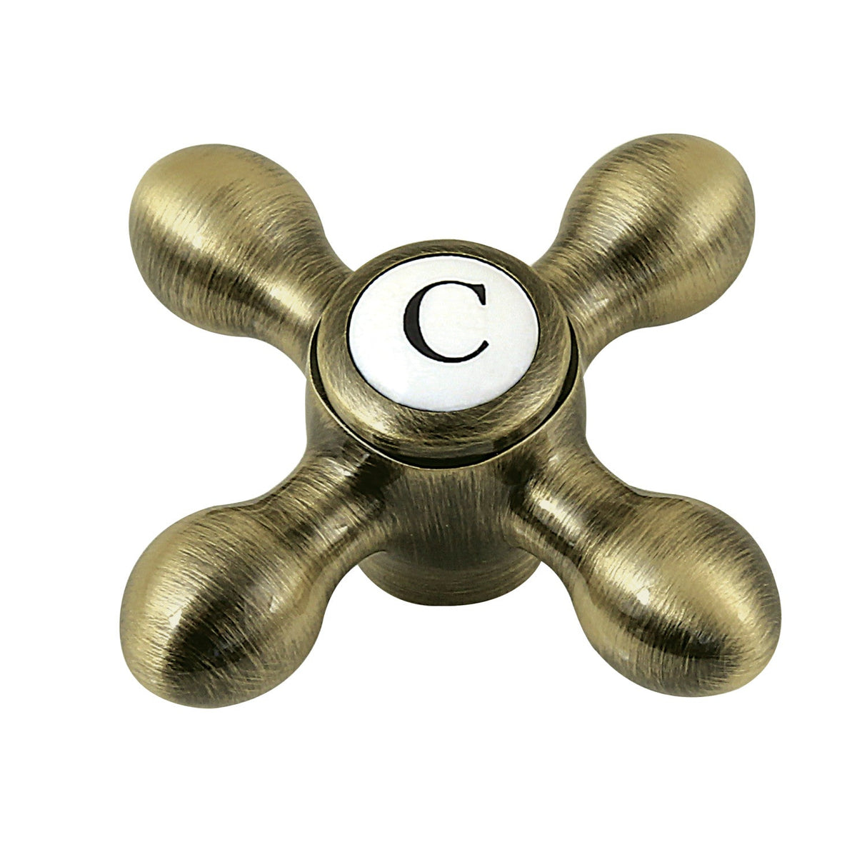 CCMX3CSC Cold Brass Cross Handle, Antique Brass