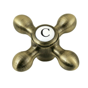 CCMX3CSC Cold Brass Cross Handle, Antique Brass