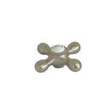Vintage CCMX8C Cold Brass Cross Handle, Brushed Nickel