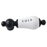 Vintage CCPL0C Cold Porcelain Lever Handle, Matte Black