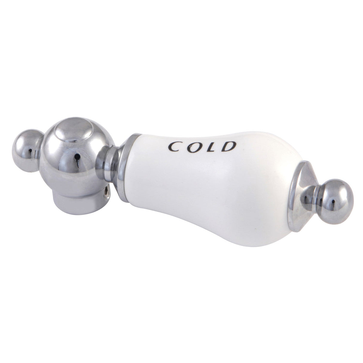 Vintage CCPL1C Cold Porcelain Lever Handle, Polished Chrome
