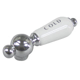 CCPL1CSC Cold Porcelain Lever Handle, Polished Chrome