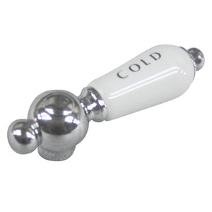 CCPL1CSC Cold Porcelain Lever Handle, Polished Chrome