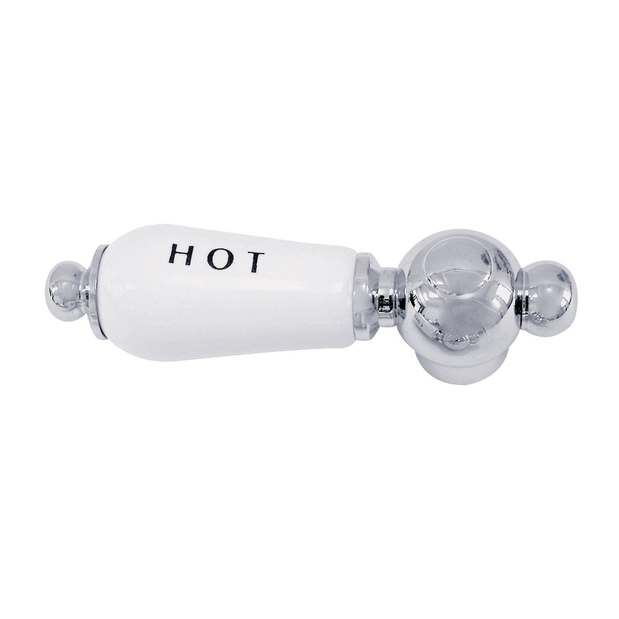 CCPL1CSH Hot Porcelain Lever Handle, Polished Chrome