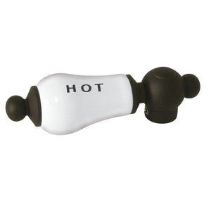Vintage CCPL5H Hot Porcelain Lever Handle, Oil Rubbed Bronze