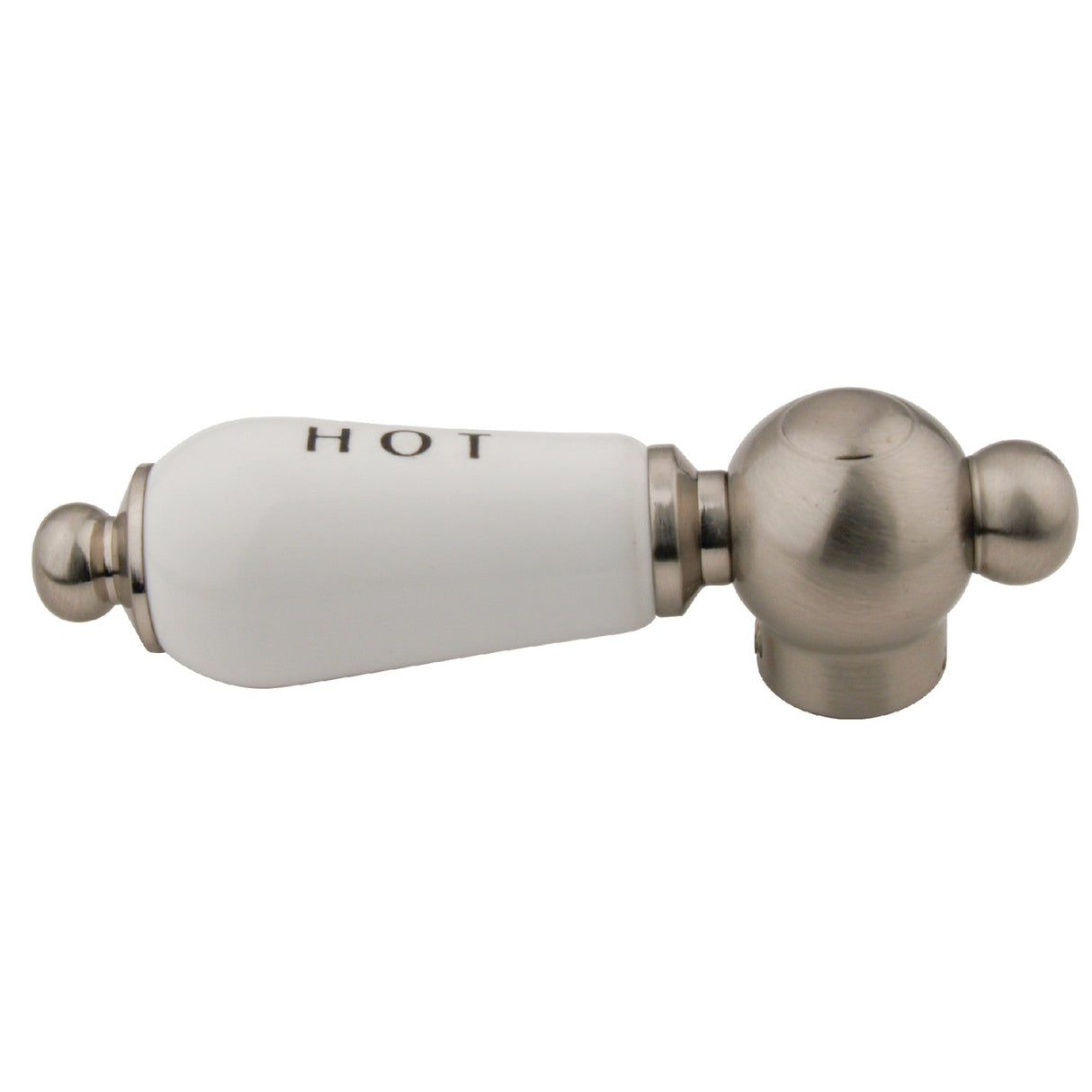CCPL8CSH Hot Porcelain Lever Handle, Brushed Nickel