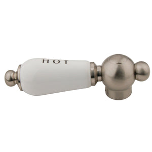 CCPL8CSH Hot Porcelain Lever Handle, Brushed Nickel