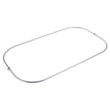 Vintage CCR1042-1 57-Inch Rectangular Shower Curtain Ring Only, 21 Gauge, Polished Chrome