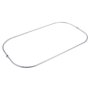 Vintage CCR1042-1 57-Inch Rectangular Shower Curtain Ring Only, 21 Gauge, Polished Chrome