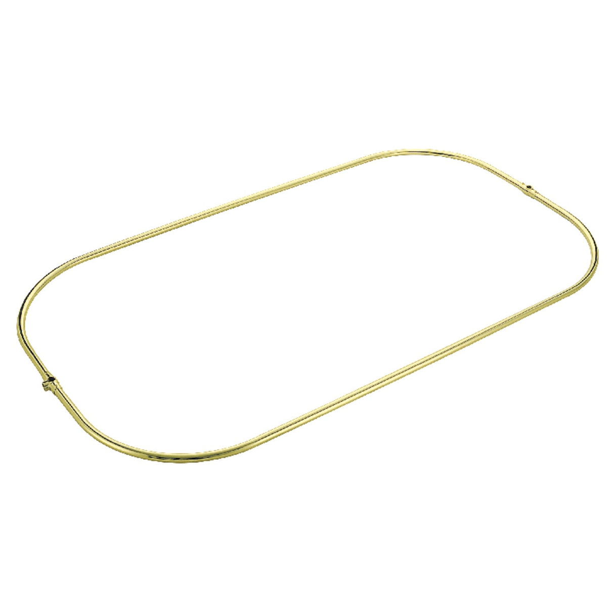 Vintage CCR1042-2 57-Inch Rectangular Shower Curtain Ring Only, 21 Gauge, Polished Brass