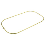 Vintage CCR1042-2 57-Inch Rectangular Shower Curtain Ring Only, 21 Gauge, Polished Brass
