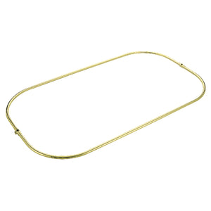 Vintage CCR1042-2 57-Inch Rectangular Shower Curtain Ring Only, 21 Gauge, Polished Brass