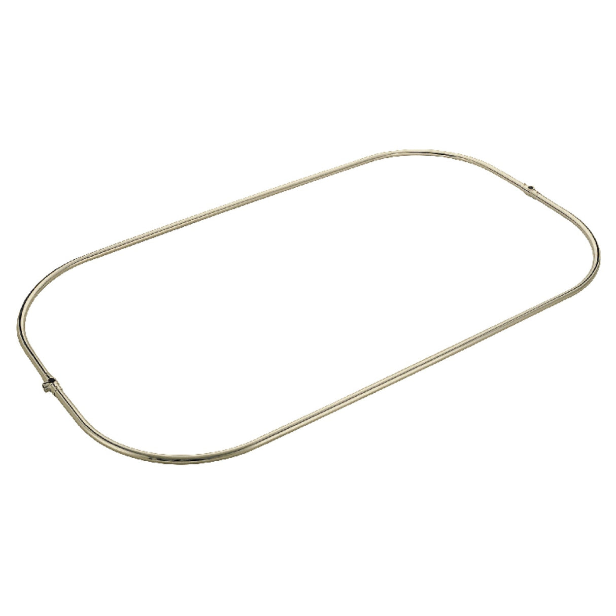 Vintage CCR1042-8 57-Inch Rectangular Shower Curtain Ring Only, 21 Gauge, Brushed Nickel