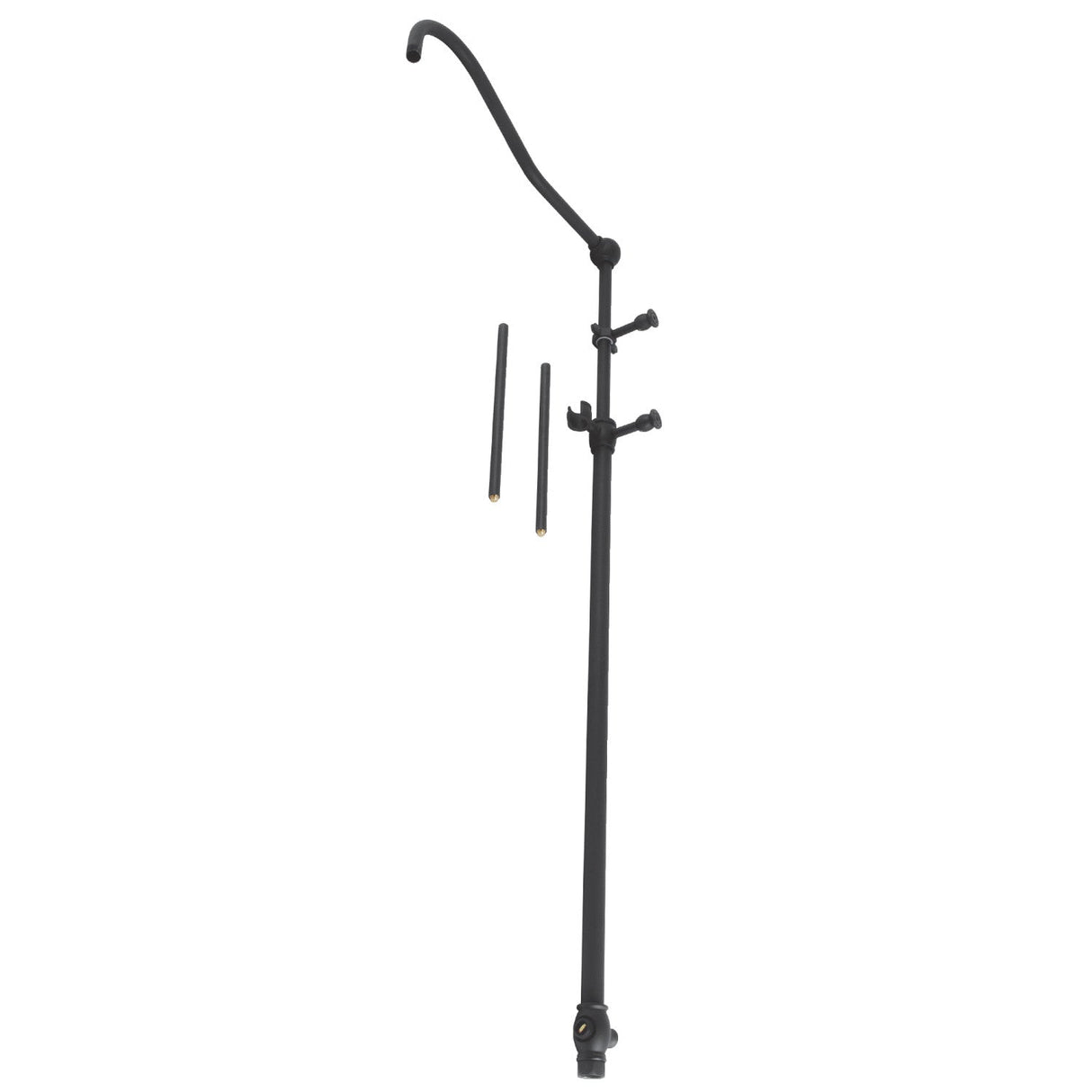 Vintage CCR6170 60-Inch Add-On Shower with 17-Inch Shower Arm, Matte Black